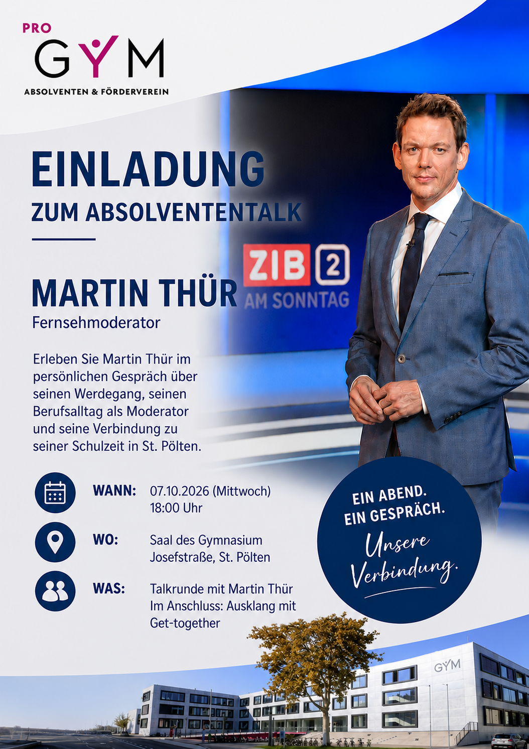 Absolvent*innentalk mit Martin Thür